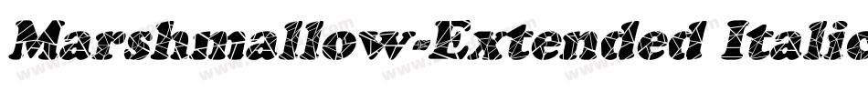 Marshmallow-Extended Italic字体转换